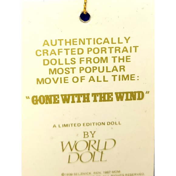 1989 Melanie # 71161 50th Anniversary Gone With The Wind Limited Edition - Picture 8 of 9